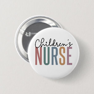 Macaron Rond 5 Cm Children's Nurse   Retro Children's Nursing Button