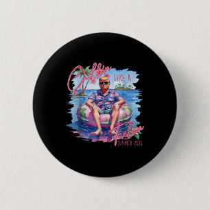 Macaron Rond 5 Cm Chillin Comme Un Felon Summer Républicain Pro Trum