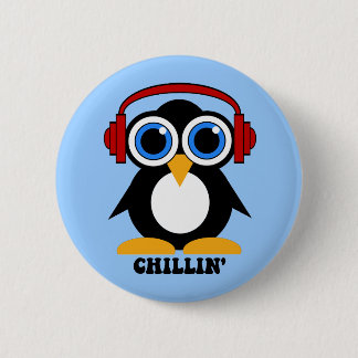 Macaron Rond 5 Cm chillin de pingouin