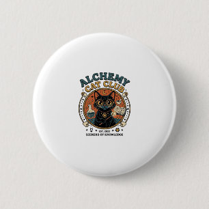 Macaron Rond 5 Cm Chimie Chat Amoureux des Chats Cadeau - Club de Ch