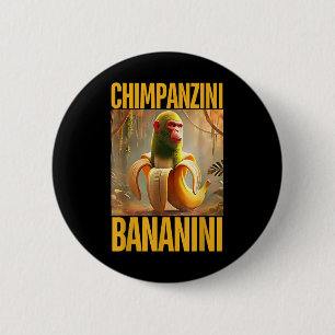 Macaron Rond 5 Cm Chimpanzini Bananini Italien Brainrot Mème Garçons