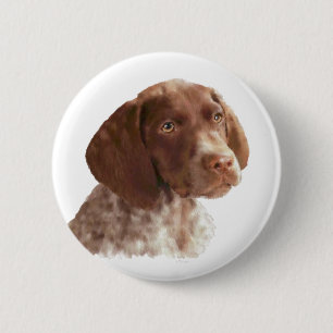 Macaron Rond 5 Cm Chiot à aire courte allemand