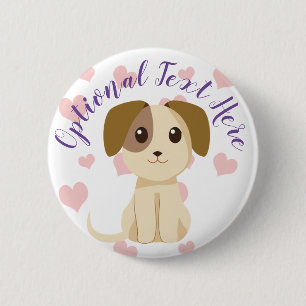 Macaron Rond 5 Cm Chiot doux