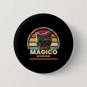 Macaron Rond 5 Cm Chippi Chippi Chappa Chappa Danser Chat Mème 1