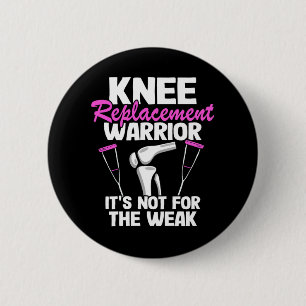 Macaron Rond 5 Cm Chirurgie du genou Drôle Guerrière de remplacement