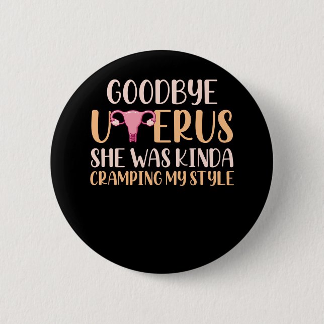 Macaron Rond 5 Cm Chirurgie Uterus Suppression Hystérectomie Récupér (Devant)