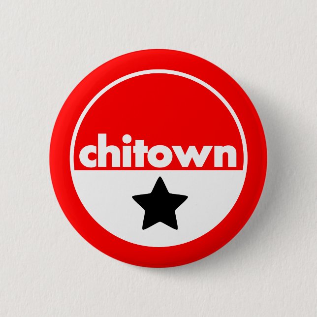 Macaron Rond 5 Cm ChiTown (Devant)