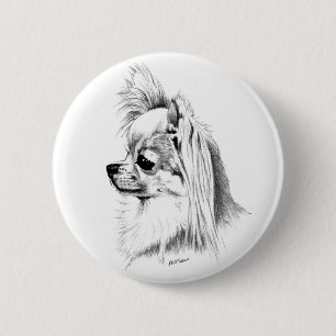 Macaron Rond 5 Cm Chiwawa de Longcoat