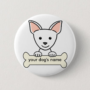 Macaron Rond 5 Cm Chiwawa personnalisé