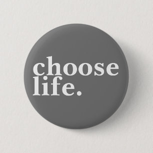 Macaron Rond 5 Cm choisissez la vie