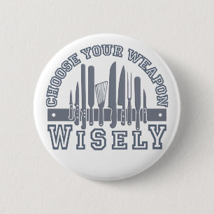 Macaron Rond 5 Cm Choisissez votre bouton d'arme