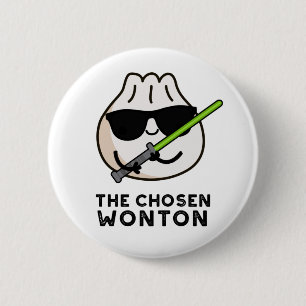 Macaron Rond 5 Cm Chosen Wonton Funny Food Pun
