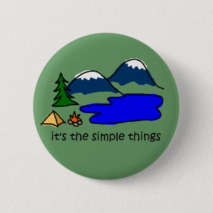 Macaron Rond 5 Cm Choses simples - camping