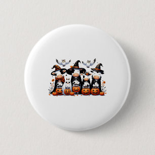 Macaron Rond 5 Cm Chouette fantôme Vaches Halloween Animaux Vache Lo