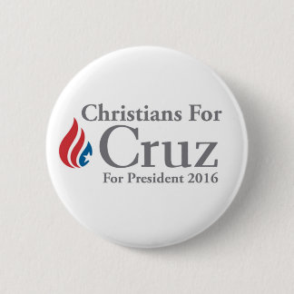 Macaron Rond 5 Cm CHRÉTIENS pour le bouton de président de Ted Cruz