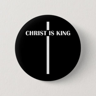 Macaron Rond 5 Cm Christ Est Le Roi Foi Chrétienne Eglise Christ Est
