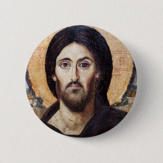 Macaron Rond 5 Cm Christ Pantocrator