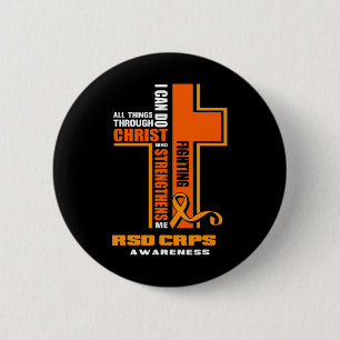 Macaron Rond 5 Cm Christian CRPS Guerrier Combattants RSD Sensibilis