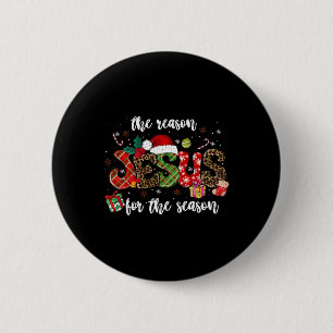 Macaron Rond 5 Cm Christian Jesus La Raison Noël Fête Saison Chr
