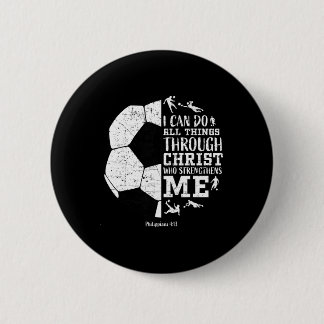 Macaron Rond 5 Cm Christian Soccer Faith Graphic Bible Verse Philipp