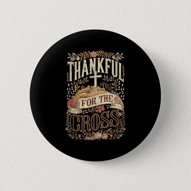 Macaron Rond 5 Cm Christian Thanksgiving Shirts And Co. Christian Th (Devant)