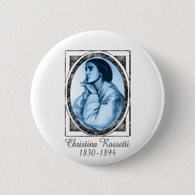 Macaron Rond 5 Cm Christina Rossetti (Devant)