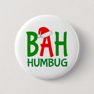 Macaron Rond 5 Cm Christmas bah humbug ebenezer scrooge Design