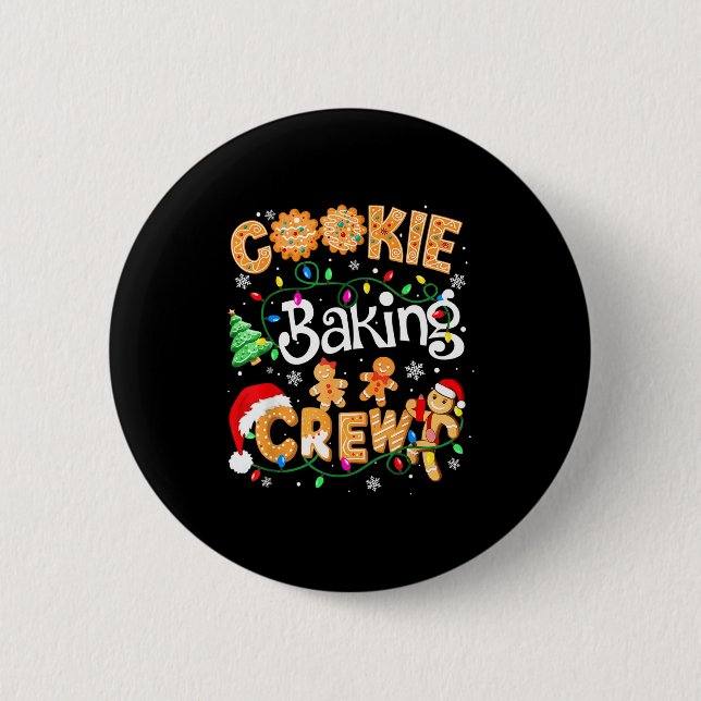 Macaron Rond 5 Cm Christmas Cookie Baking Crew Cookie Crew Family Ch (Devant)