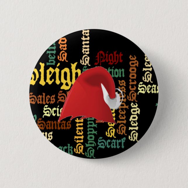 Macaron Rond 5 Cm Christmas empoisonne Have a Nice Day & a Better Ni (Devant)