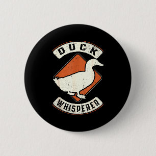 Macaron Rond 5 Cm Chuchoteur de Canard Vintage Clic Rétro Amour pour