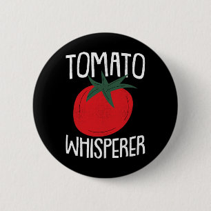 Macaron Rond 5 Cm Chuchoteur de tomates Fête des pères Jardinage Pap