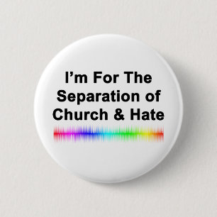 Macaron Rond 5 Cm Church and Hate
