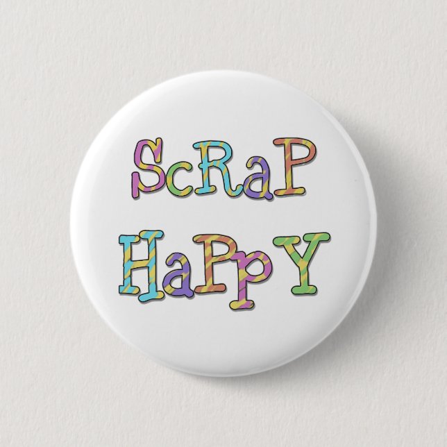 Macaron Rond 5 Cm Chute heureuse (Devant)