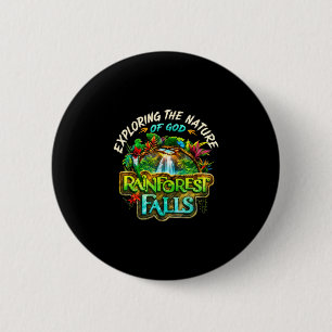 Macaron Rond 5 Cm Chutes de la forêt tropicale vbs-2026 explorant la