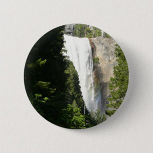 Macaron Rond 5 Cm Chutes vernales II dans le parc national Yosemite