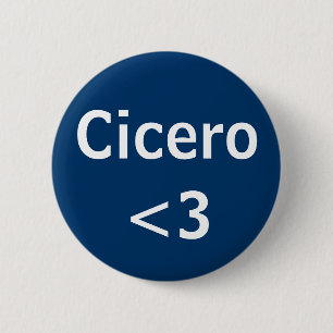 Macaron Rond 5 Cm Cicero Roman avocat amour