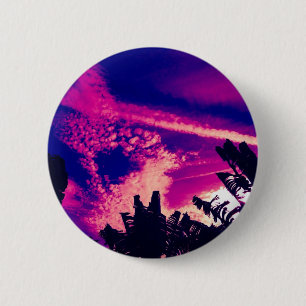 Macaron Rond 5 Cm Ciel intéressant rose et violet