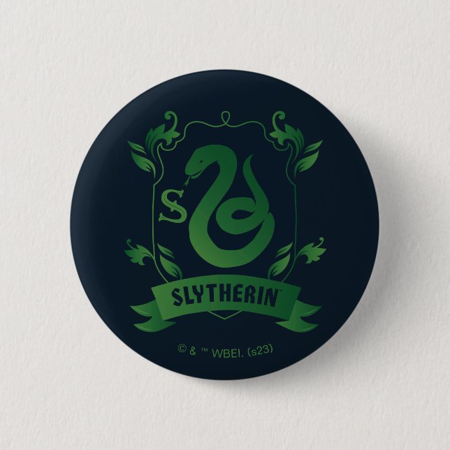 Macaron Rond 5 Cm Cimetière SLYTHERIN™ (Devant)