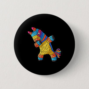 Macaron Rond 5 Cm Cinco De Mayo Dabbing Donkey Pinata Funny Mexicain