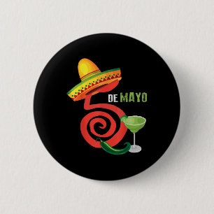Macaron Rond 5 Cm Cinco De Mayo Fiesta Design Camisa 5 De Mayo Viva