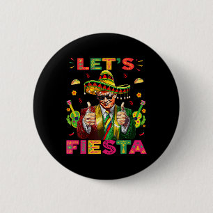 Macaron Rond 5 Cm Cinco De Mayo Trump Taco Drôle Mexicain Trump Allo