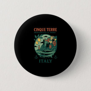 Macaron Rond 5 Cm Cinque Terre Italie Souvenir Monterosso Al Mare Tr