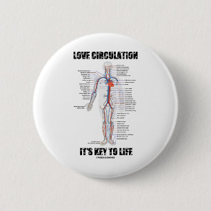 Macaron Rond 5 Cm Circulation d'amour il est principal à la vie