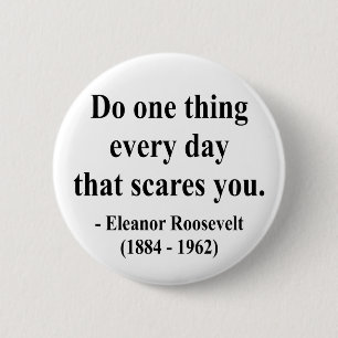 Macaron Rond 5 Cm Citation 2a d'Eleanor Roosevelt