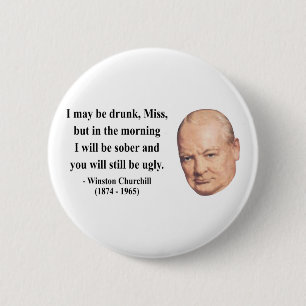Macaron Rond 5 Cm Citation 2b de Winston Churchill