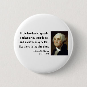 Macaron Rond 5 Cm Citation 3b de George Washington