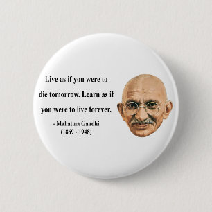 Macaron Rond 5 Cm Citation 4b de Gandhi