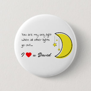 Macaron Rond 5 Cm Citation d'amour romantique avec l'art vectoriel d