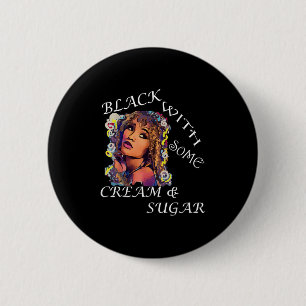 Macaron Rond 5 Cm Citation d'art graphique afro-américain Femme noir