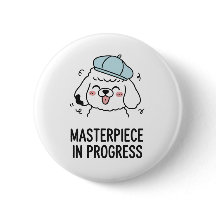 Citation de chien drôle Poodé Chef-d'oeuvre Design